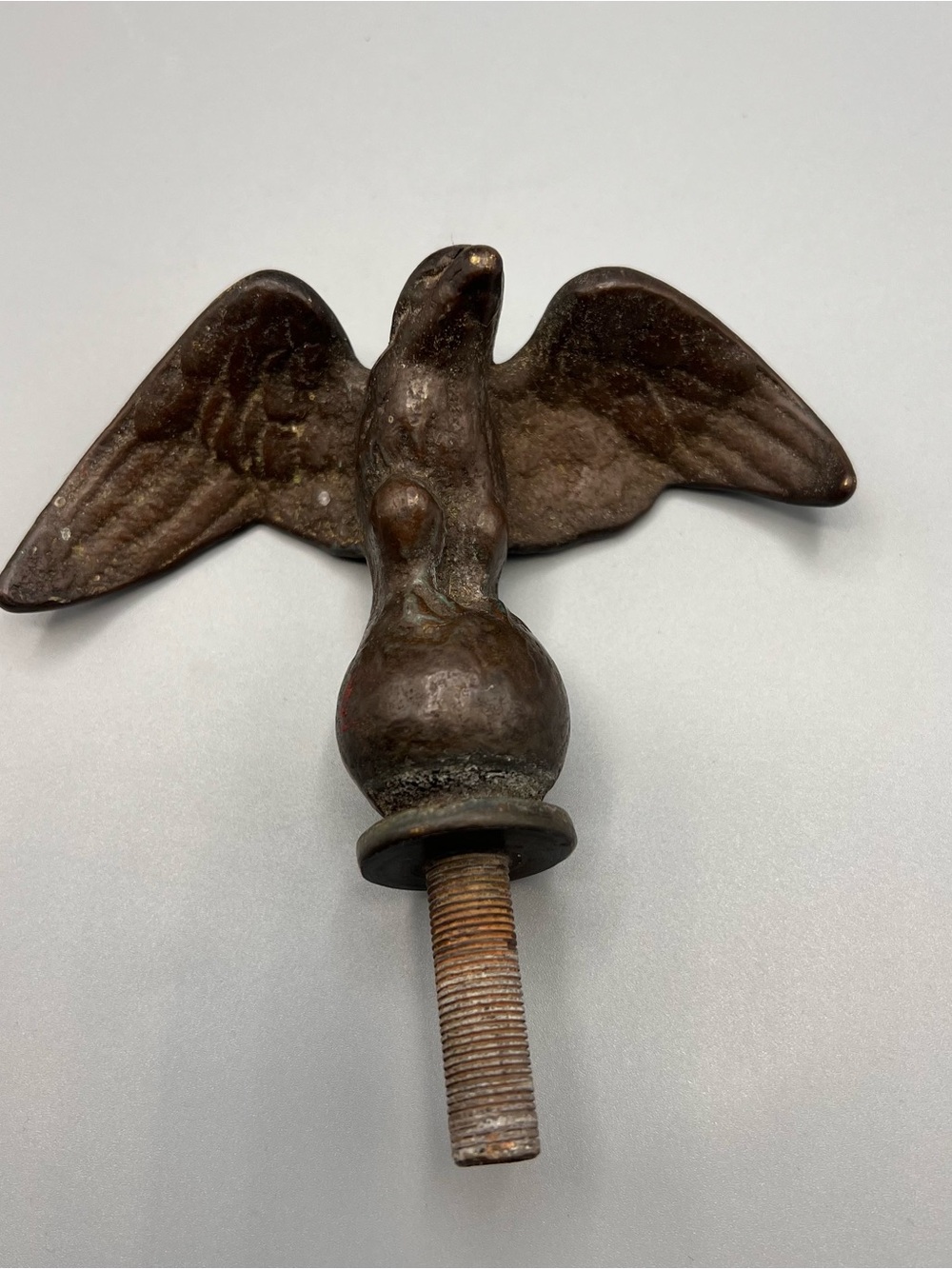 Vintage Brass American Bald Eagle Flagpole Flag Pole Finial Topper perfect
